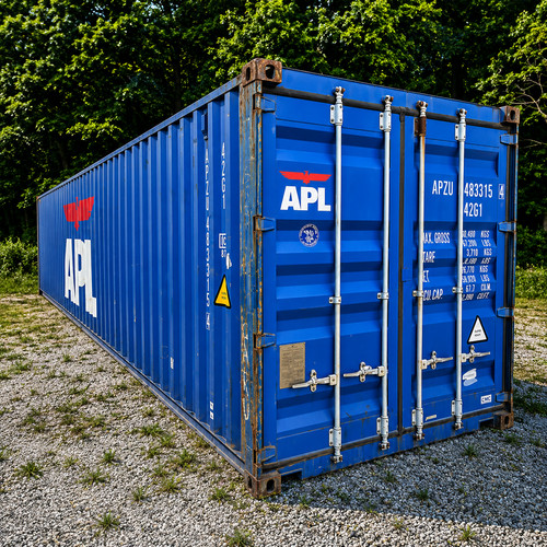 Shipping container 40ft - shipping, steel